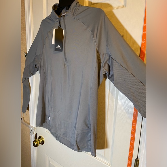 Adidas Sz XL Sweatshirt Women’s Gray Aeroready FS4789 $70 NWT - Picture 2 of 8